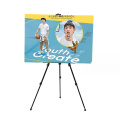 Eco-friendly portable department store shopping plaza easels holders to adjustable poster easel stand for advertising display